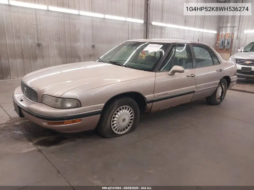 1998 Buick Lesabre Custom VIN: 1G4HP52K8WH536274 Lot: 42141004