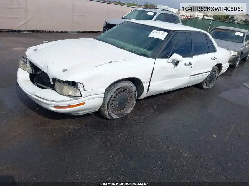 1998 Buick Lesabre Limited VIN: 1G4HR52KXWH408063 Lot: 42188799