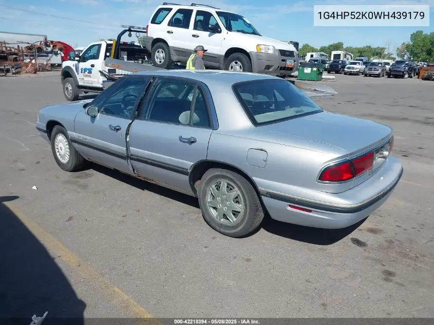 1998 Buick Lesabre Custom VIN: 1G4HP52K0WH439179 Lot: 42218394