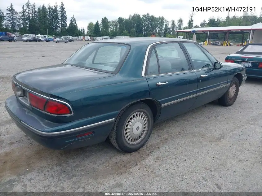 1998 Buick Lesabre Custom VIN: 1G4HP52K1WH472191 Lot: 42598827