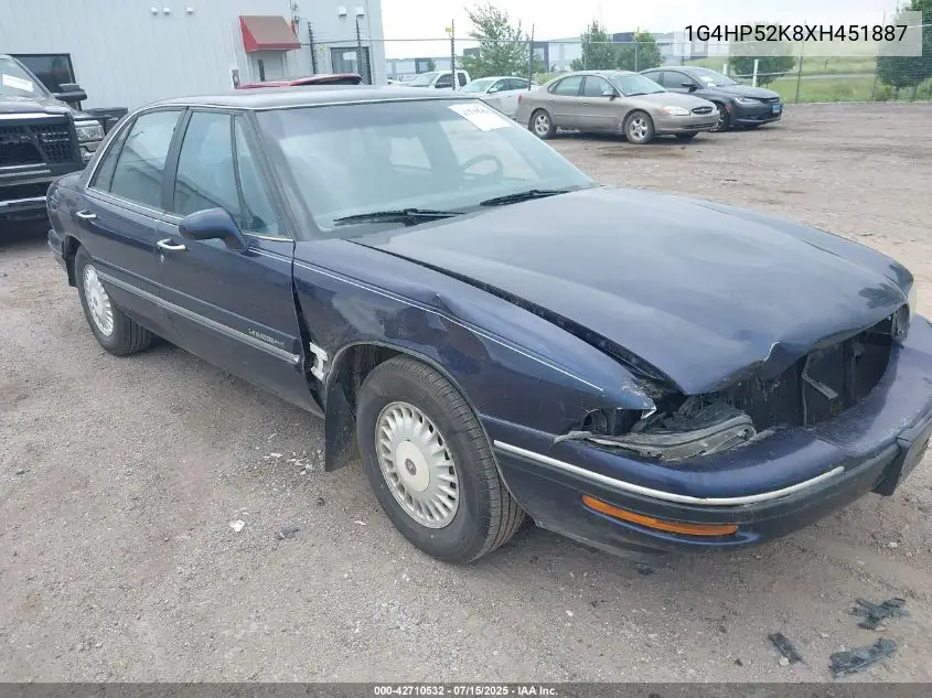 1999 Buick Lesabre Custom VIN: 1G4HP52K8XH451887 Lot: 42710532