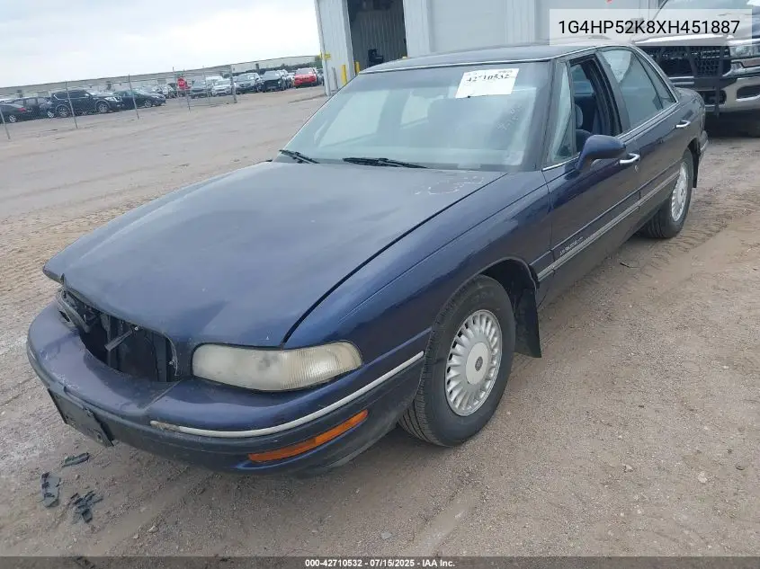 1999 Buick Lesabre Custom VIN: 1G4HP52K8XH451887 Lot: 42710532