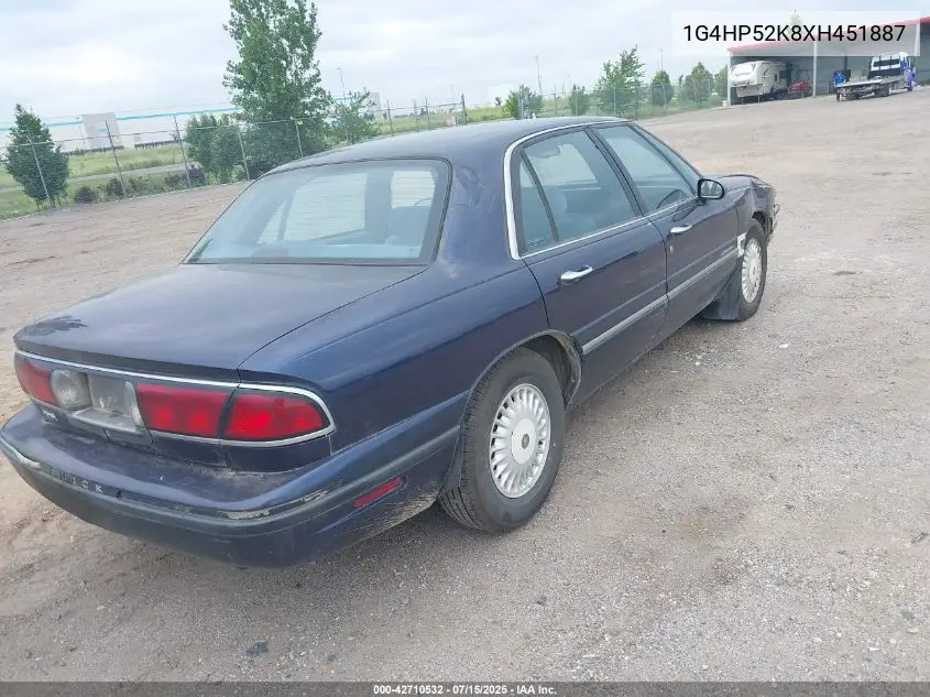 1999 Buick Lesabre Custom VIN: 1G4HP52K8XH451887 Lot: 42710532