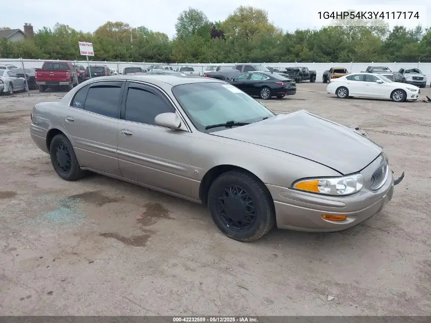 2000 Buick Lesabre Custom VIN: 1G4HP54K3Y4117174 Lot: 42232559
