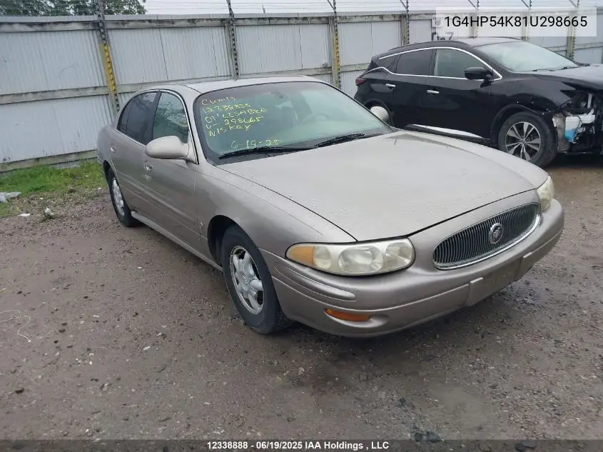 2001 Buick Lesabre Custom VIN: 1G4HP54K81U298665 Lot: 12338888