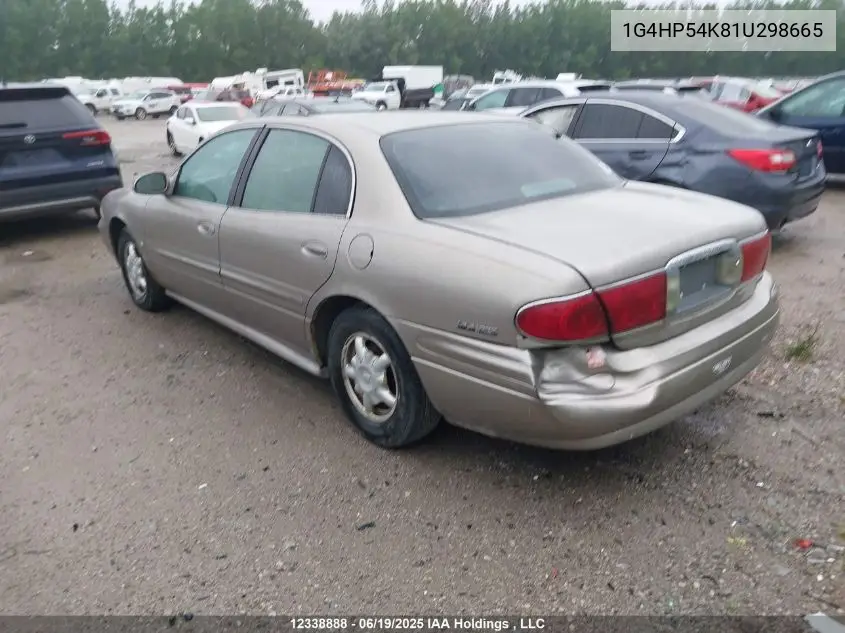 2001 Buick Lesabre Custom VIN: 1G4HP54K81U298665 Lot: 12338888