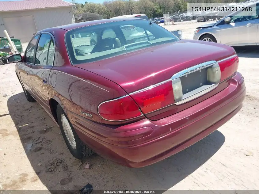 2001 Buick Lesabre Custom VIN: 1G4HP54K314211268 Lot: 42179186