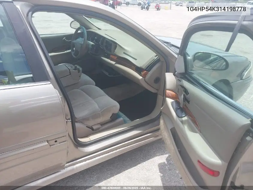 2001 Buick Lesabre Custom VIN: 1G4HP54K314198778 Lot: 42600009