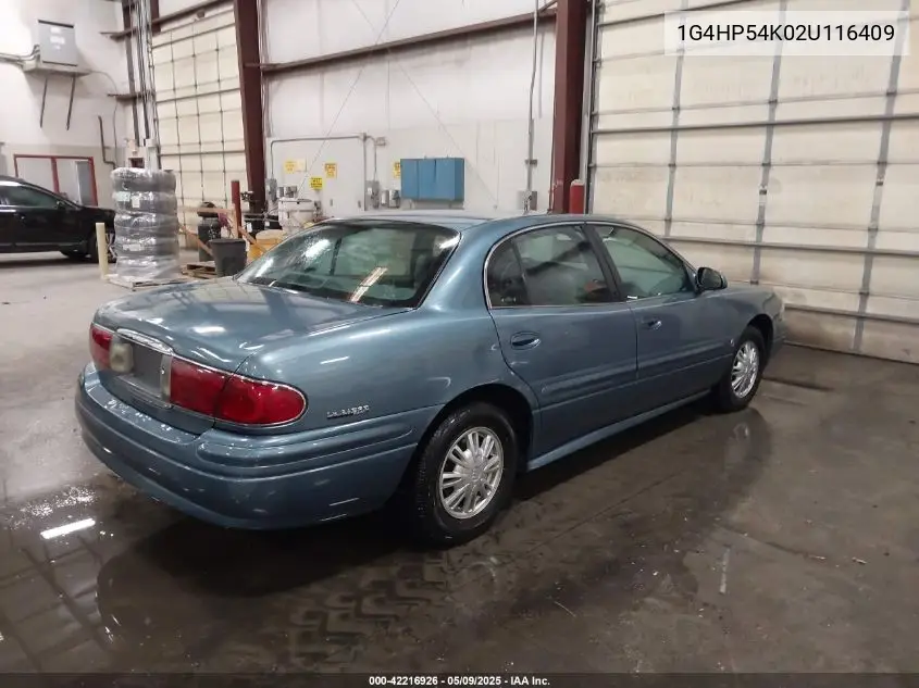 2002 Buick Lesabre Custom VIN: 1G4HP54K02U116409 Lot: 42216926