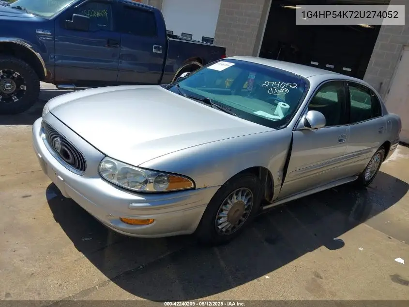 2002 Buick Lesabre Custom VIN: 1G4HP54K72U274052 Lot: 42240209