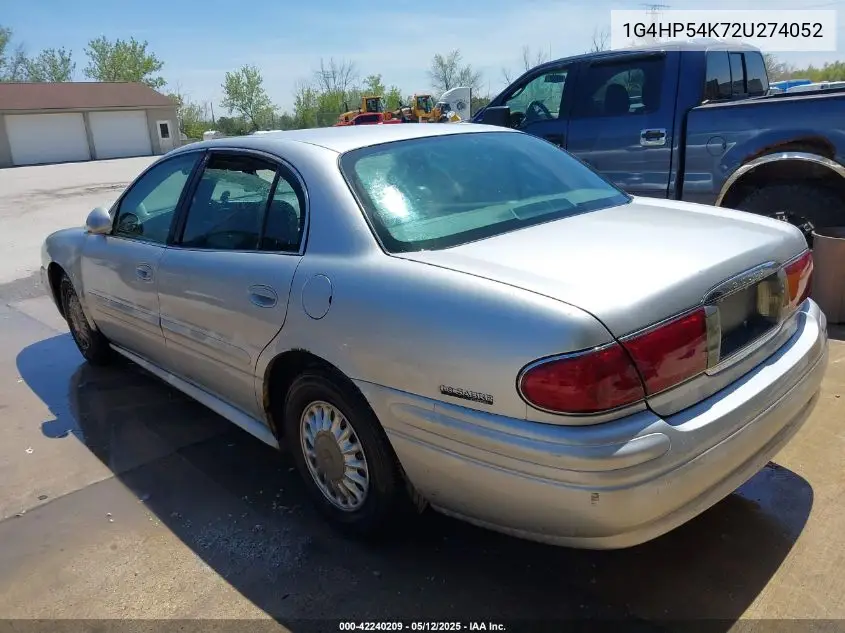 2002 Buick Lesabre Custom VIN: 1G4HP54K72U274052 Lot: 42240209