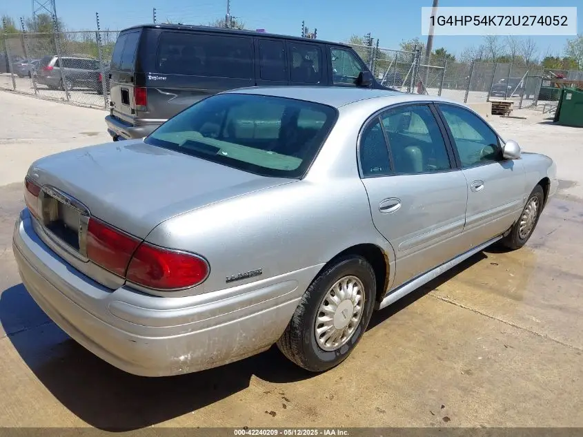2002 Buick Lesabre Custom VIN: 1G4HP54K72U274052 Lot: 42240209