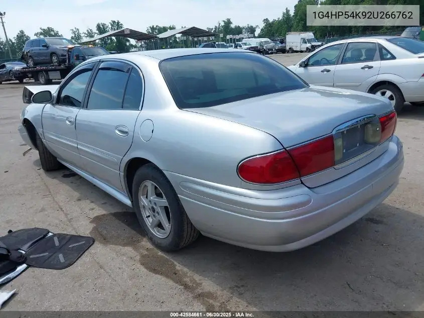2002 Buick Lesabre Custom VIN: 1G4HP54K92U266762 Lot: 42584661