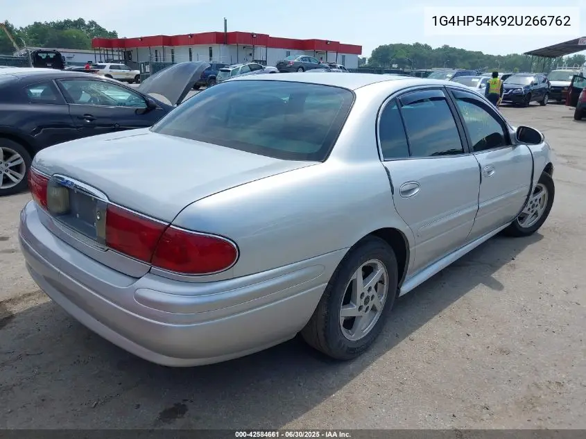2002 Buick Lesabre Custom VIN: 1G4HP54K92U266762 Lot: 42584661