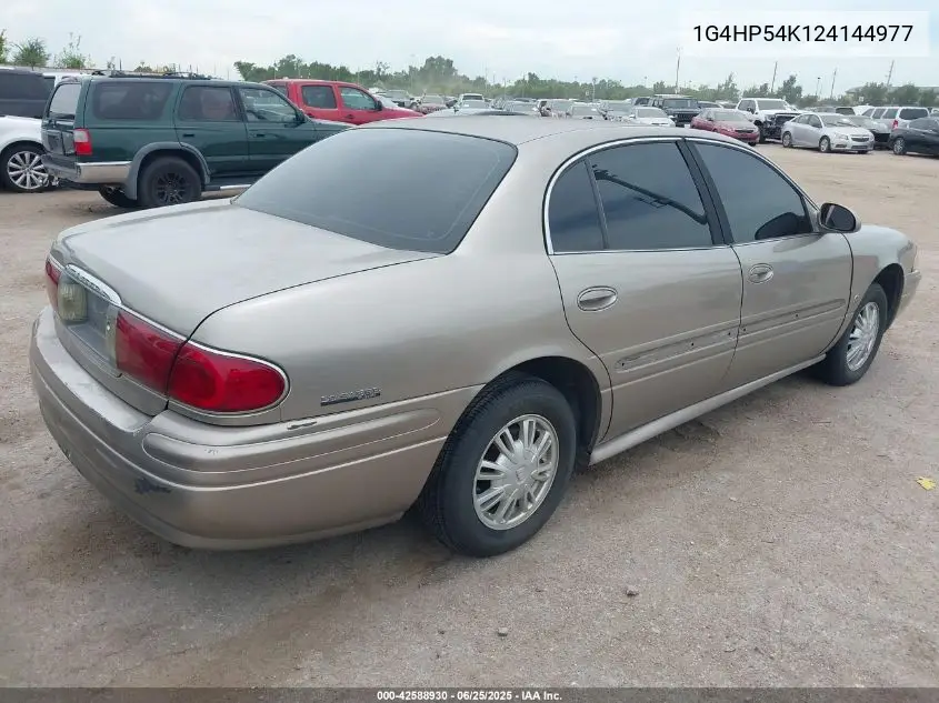 2002 Buick Lesabre Custom VIN: 1G4HP54K124144977 Lot: 42588930