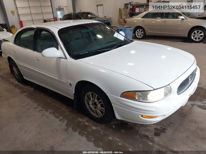 2003 Buick Lesabre Custom VIN: 1G4HP52K034115457 Lot: 42530158