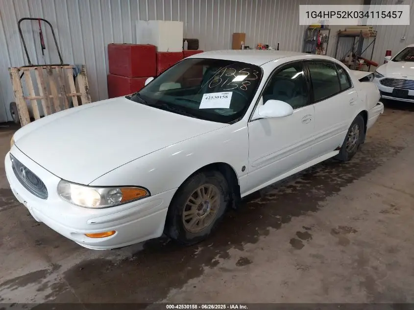 2003 Buick Lesabre Custom VIN: 1G4HP52K034115457 Lot: 42530158