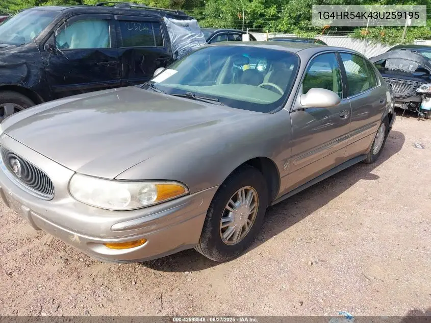 2003 Buick Lesabre Limited VIN: 1G4HR54K43U259195 Lot: 42598548