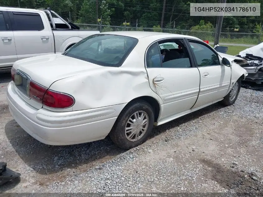1G4HP52K034178610 2003 Buick Lesabre Custom