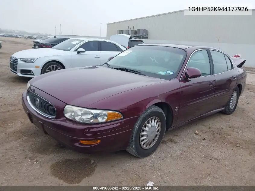 2004 Buick Lesabre Custom VIN: 1G4HP52K944177926 Lot: 41656242