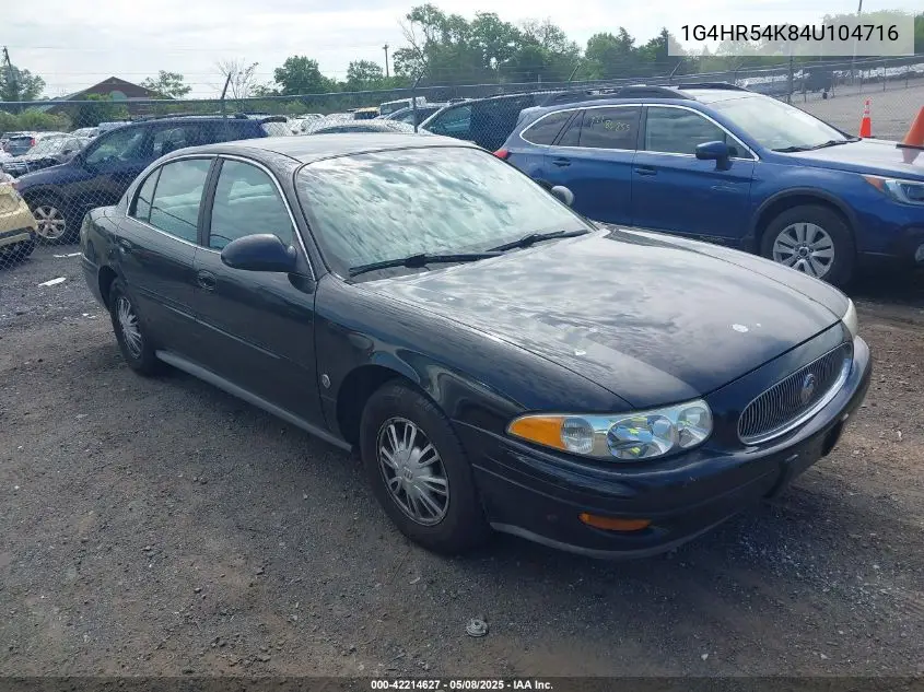 2004 Buick Lesabre Limited VIN: 1G4HR54K84U104716 Lot: 42214627