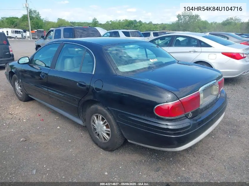 2004 Buick Lesabre Limited VIN: 1G4HR54K84U104716 Lot: 42214627
