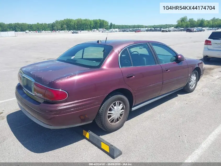 2004 Buick Lesabre Limited VIN: 1G4HR54KX44174704 Lot: 42224181