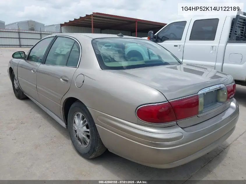 2004 Buick Lesabre Custom VIN: 1G4HP52K14U122189 Lot: 42560155