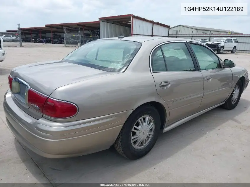 2004 Buick Lesabre Custom VIN: 1G4HP52K14U122189 Lot: 42560155