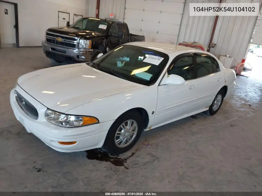 2004 Buick Lesabre Custom VIN: 1G4HP52K54U104102 Lot: 42605258