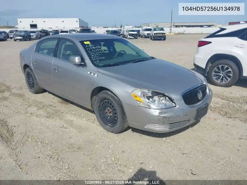 2006 Buick Lucerne Cxl VIN: 1G4HD57256U134978 Lot: 12280953