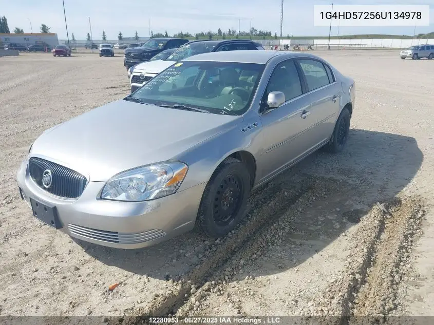 2006 Buick Lucerne Cxl VIN: 1G4HD57256U134978 Lot: 12280953