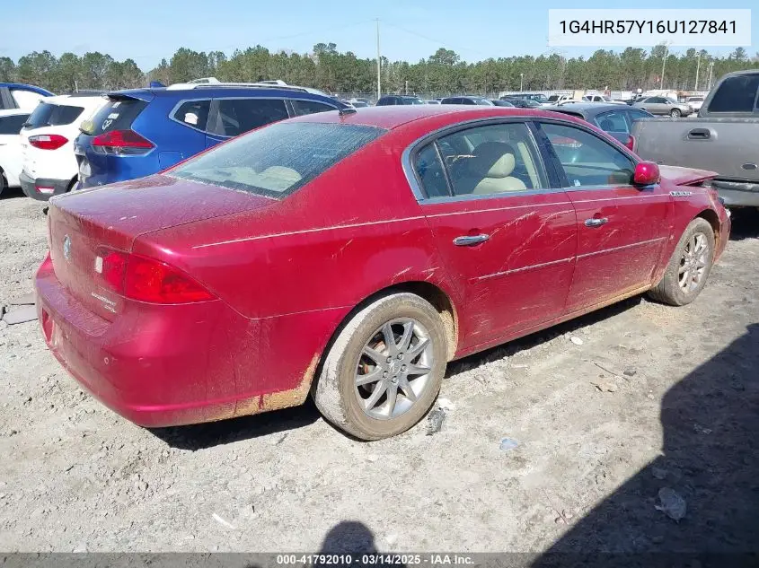 2006 Buick Lucerne Cxl VIN: 1G4HR57Y16U127841 Lot: 41792010