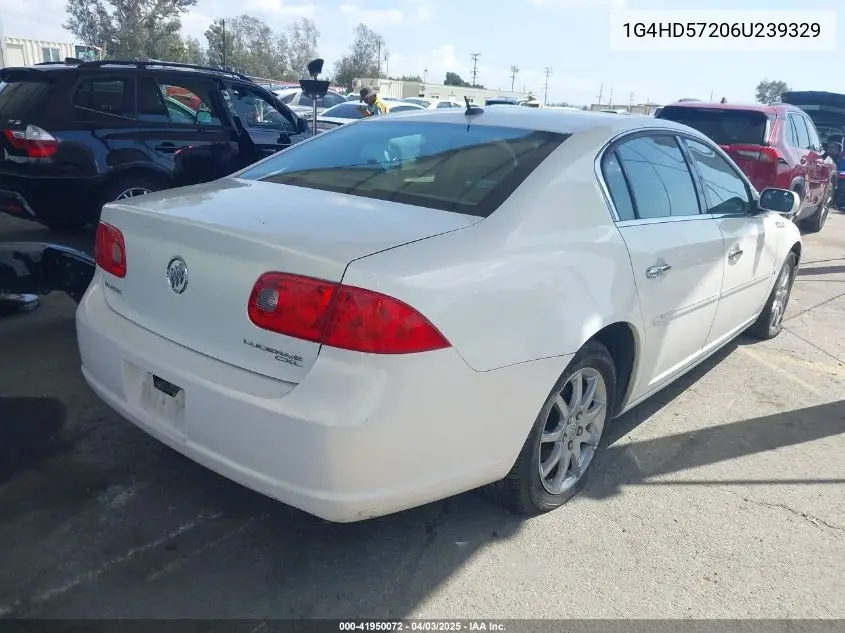 2006 Buick Lucerne Cxl VIN: 1G4HD57206U239329 Lot: 41950072