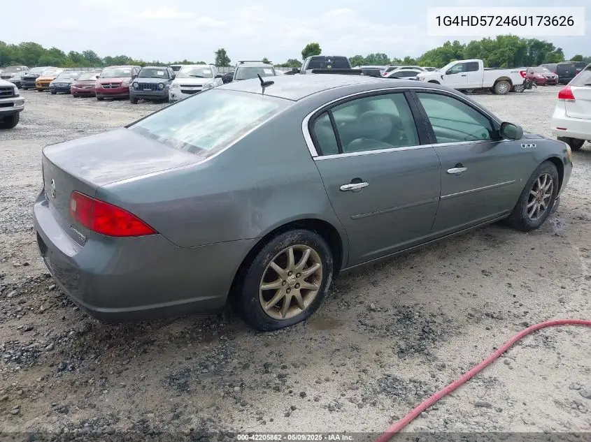2006 Buick Lucerne Cxl VIN: 1G4HD57246U173626 Lot: 42205862