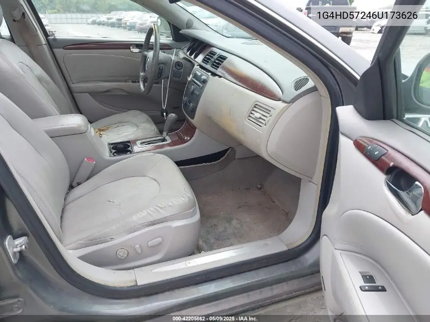 2006 Buick Lucerne Cxl VIN: 1G4HD57246U173626 Lot: 42205862