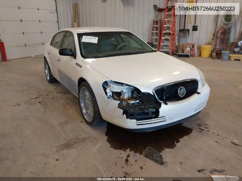 2006 Buick Lucerne Cxl VIN: 1G4HD57266U250223 Lot: 42220179