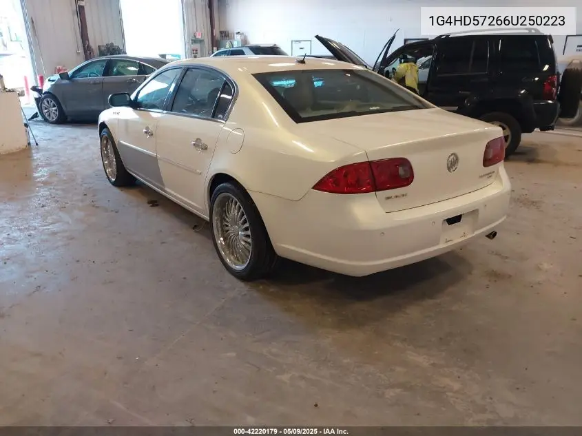 2006 Buick Lucerne Cxl VIN: 1G4HD57266U250223 Lot: 42220179