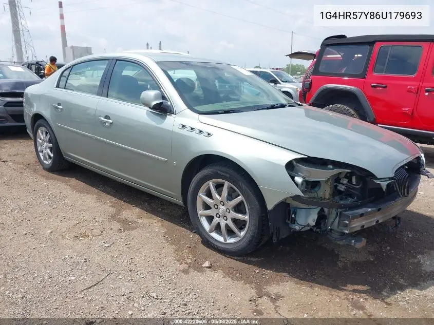 2006 Buick Lucerne Cxl VIN: 1G4HR57Y86U179693 Lot: 42220605