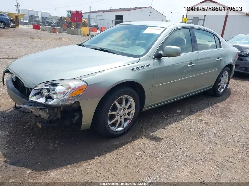 2006 Buick Lucerne Cxl VIN: 1G4HR57Y86U179693 Lot: 42220605
