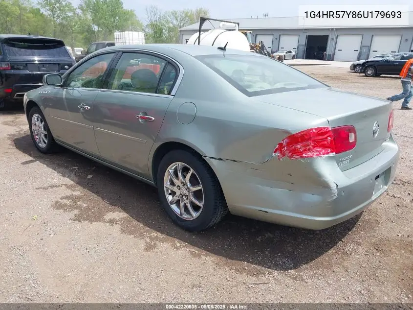 2006 Buick Lucerne Cxl VIN: 1G4HR57Y86U179693 Lot: 42220605