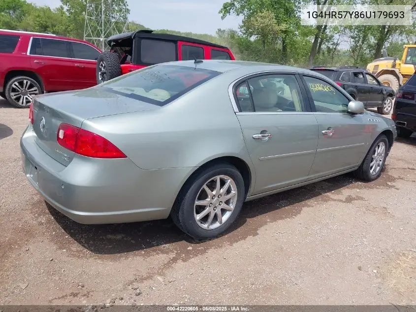 2006 Buick Lucerne Cxl VIN: 1G4HR57Y86U179693 Lot: 42220605