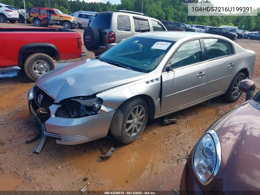 2006 Buick Lucerne Cxl VIN: 1G4HD57216U199391 Lot: 42236315
