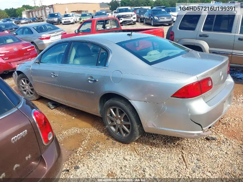 2006 Buick Lucerne Cxl VIN: 1G4HD57216U199391 Lot: 42236315