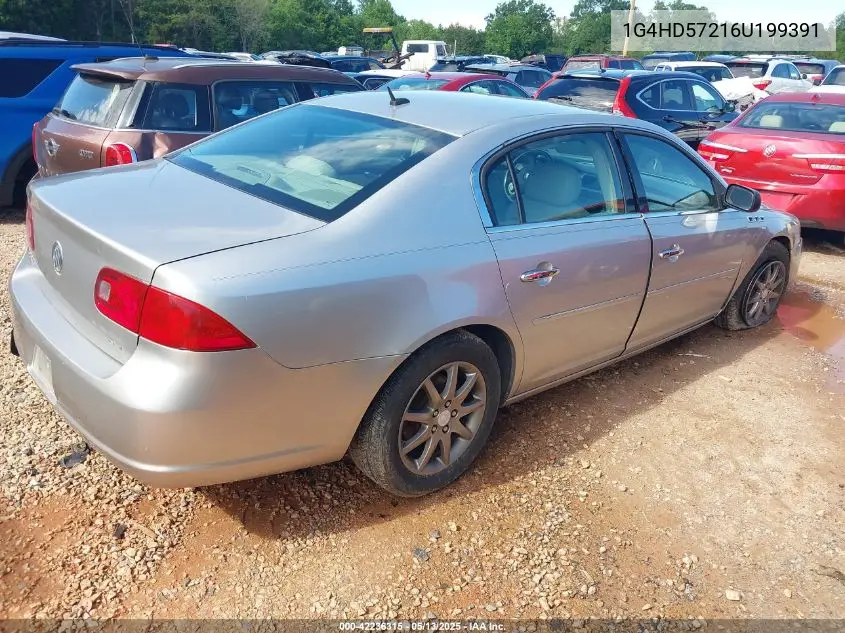 2006 Buick Lucerne Cxl VIN: 1G4HD57216U199391 Lot: 42236315