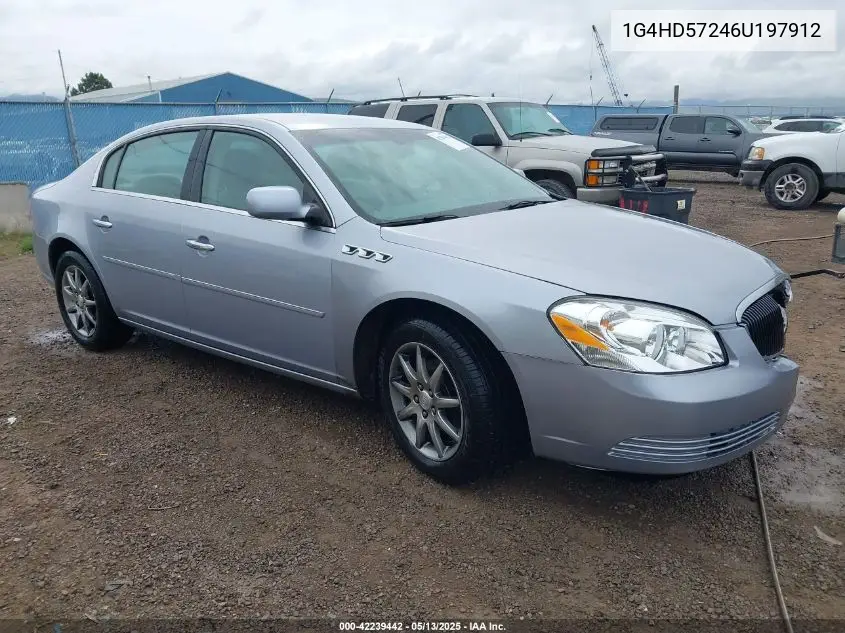 2006 Buick Lucerne Cxl VIN: 1G4HD57246U197912 Lot: 42239442