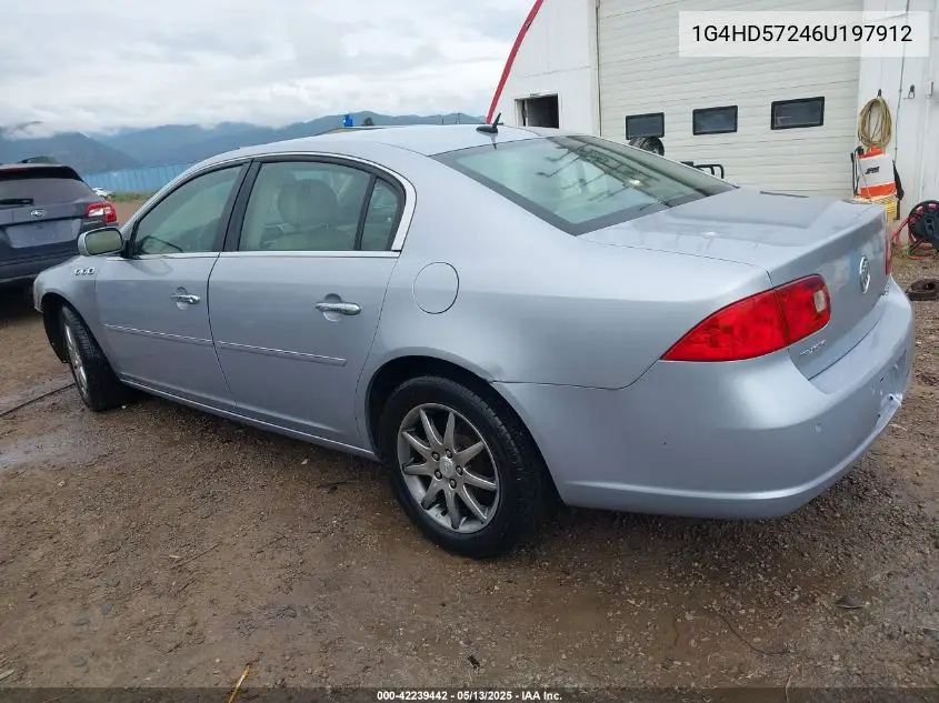 2006 Buick Lucerne Cxl VIN: 1G4HD57246U197912 Lot: 42239442