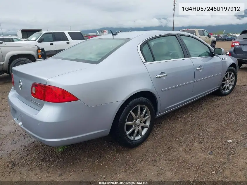 2006 Buick Lucerne Cxl VIN: 1G4HD57246U197912 Lot: 42239442