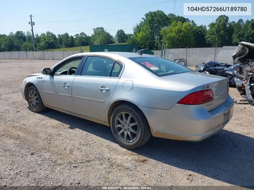 2006 Buick Lucerne Cxl VIN: 1G4HD57266U189780 Lot: 42557073
