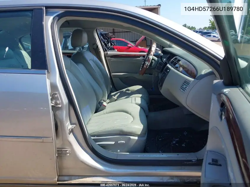 2006 Buick Lucerne Cxl VIN: 1G4HD57266U189780 Lot: 42557073